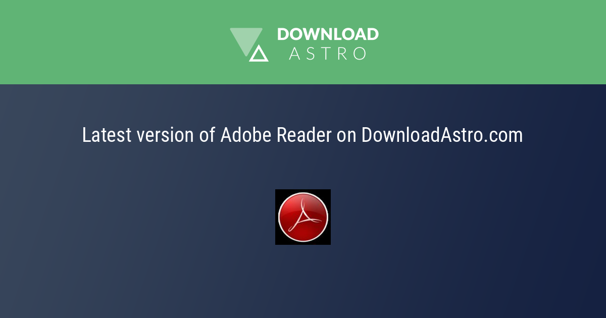 Adobe Reader - laatste versie gratis download 2023 ⭐⭐⭐⭐⭐